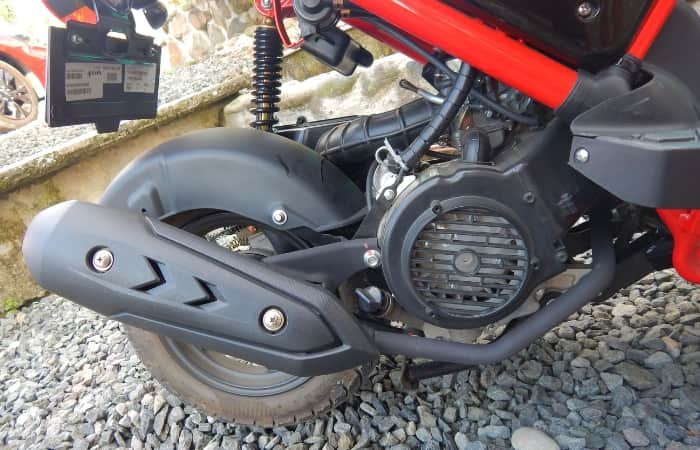 Tubo de escape de la Mawi 125