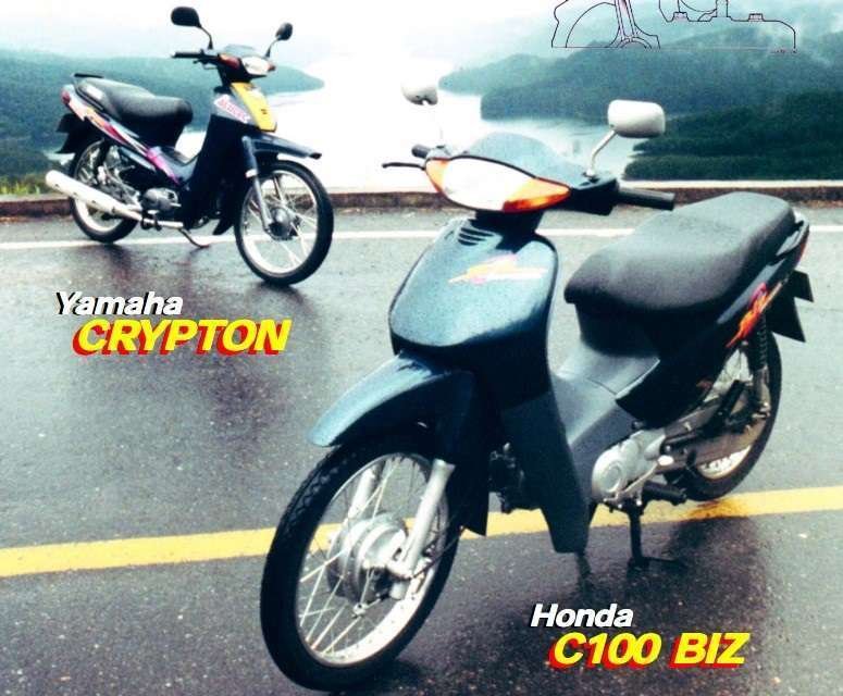Yamaha Crypton y Honda Biz Frente a Frente