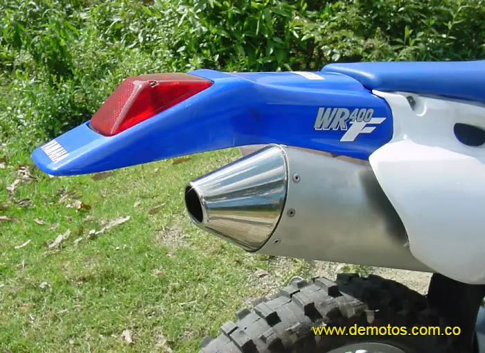 Guardabarro trasero de la Yamaha WR 400