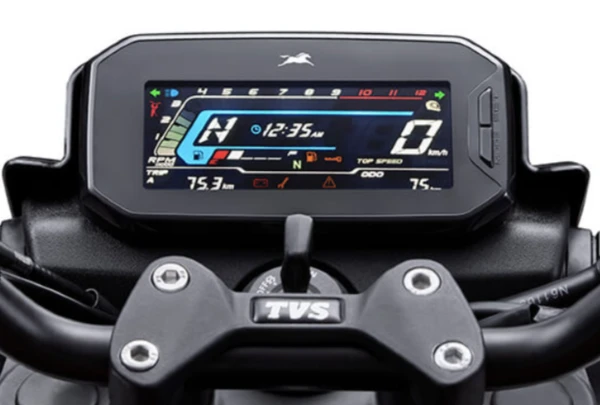 Panel de instrumentos LCD de una Raider 125 de la marca Auteco