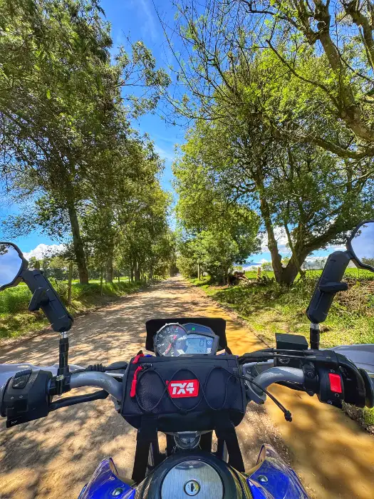 bolso pequeño frontal para manubrio de moto, accesorios tx4