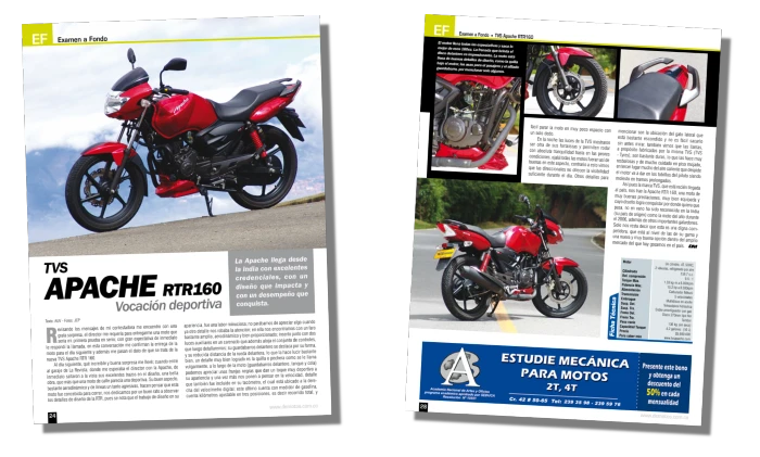 En De Motos hicimos la prueba del primer modelo de las TVS Apache