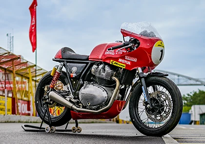 Así luce la moto con las modificaciones