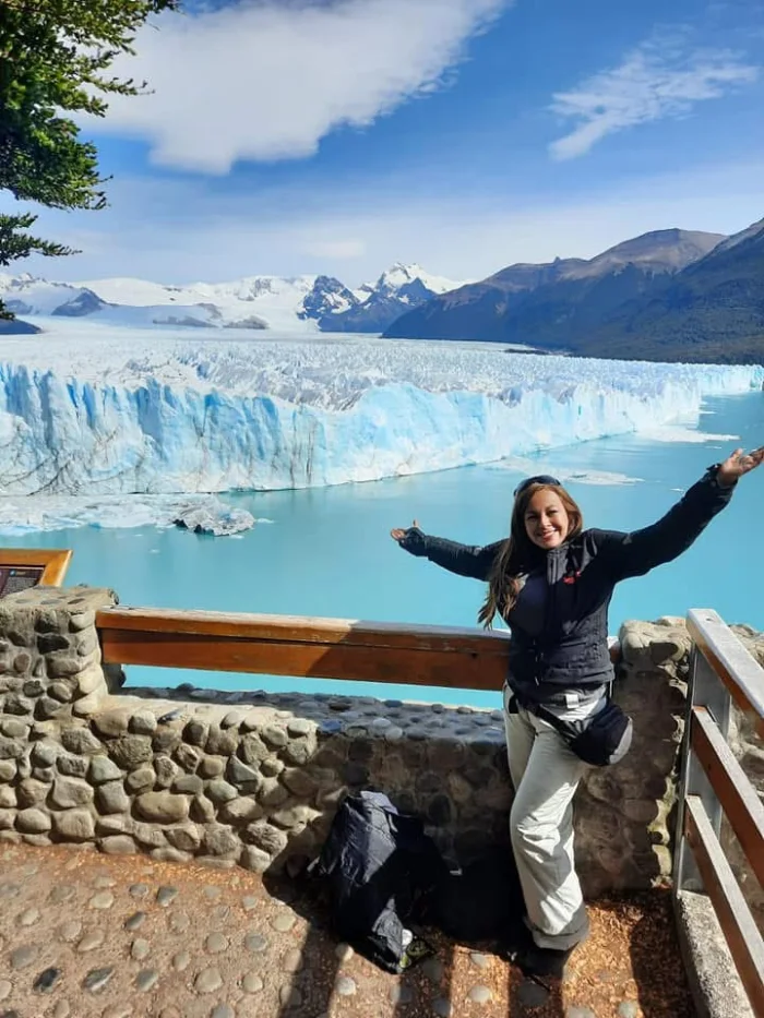 En el glaciar Perito Moreno