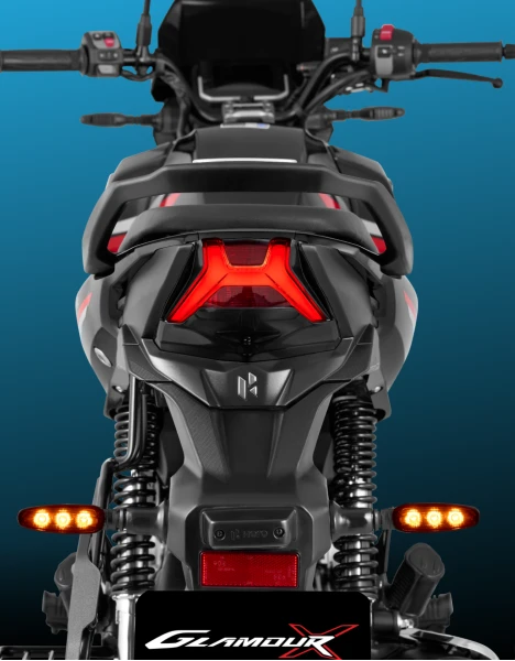 hero freno trasero h con luces intermitentes Nueva Hero GlamourX la 125 CC más futurista La Revista De Motos