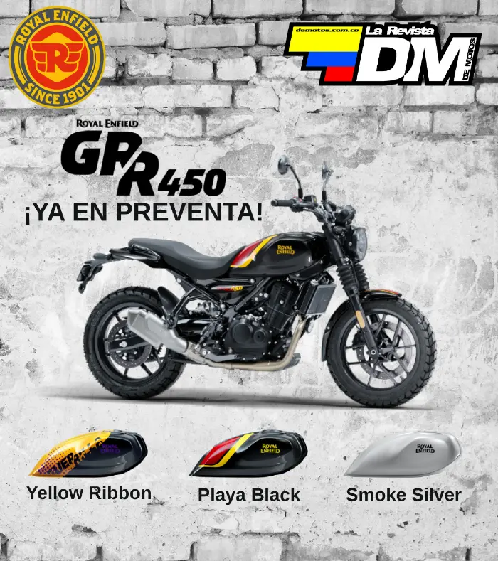 infografia grr 450 preventa Ya puedes reservar la GRR 450 de Royal Enfield La Revista De Motos