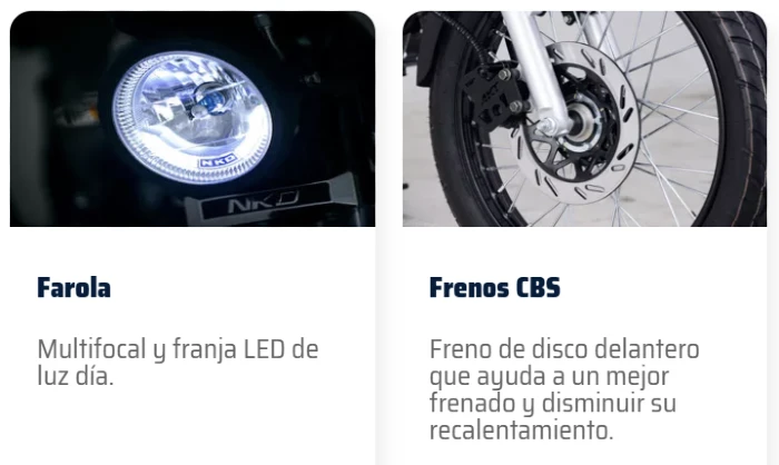 akt nkd 125 frenos cbs y luces dia Colombia se adelanta a las normas para un motociclismo seguro 1 frenos ABS o CBS