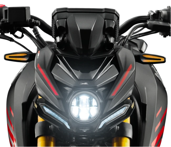 TVS renovadas Apache RTR 200 4V 2025 con nuevo diseño frontal LED