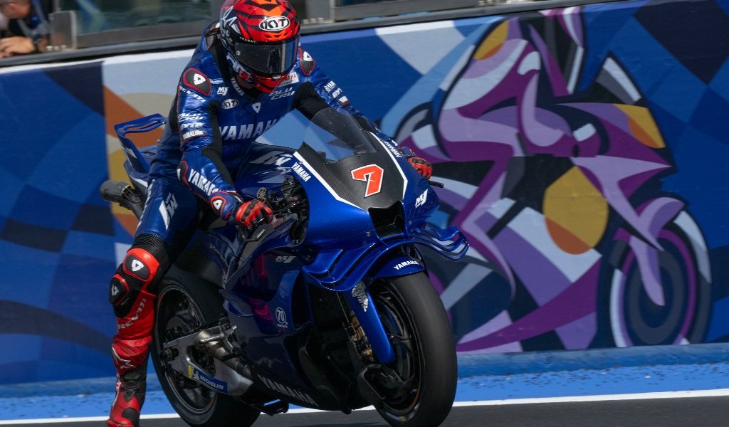 Así se ve la Yamaha con el nuevo motor V4