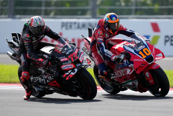 Luca Marini hizo un gran trabajo con la Honda