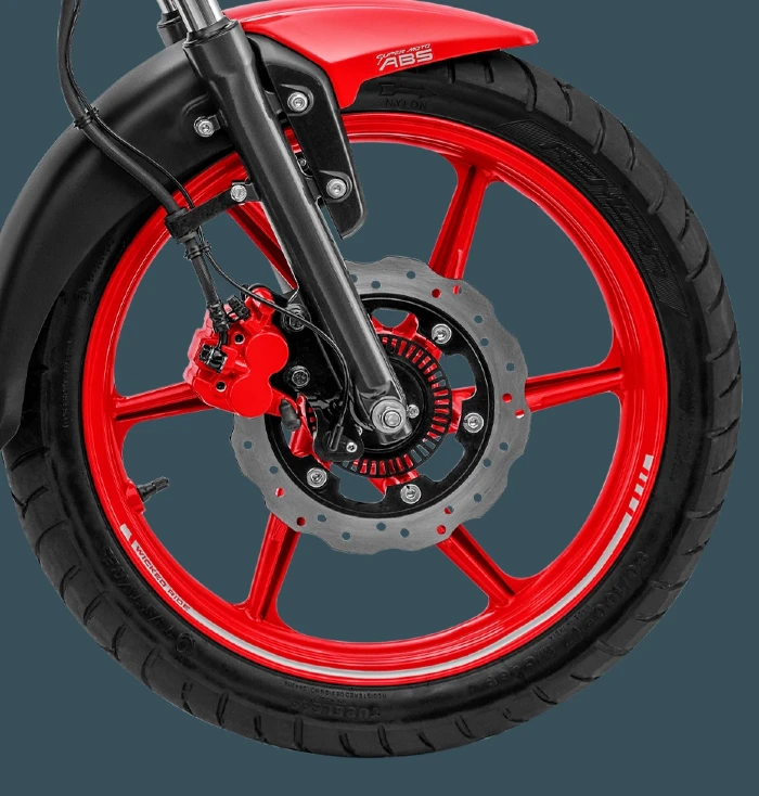 Con ABS y disco trasero, la Raider 125 2026 ofrece mayor seguridad