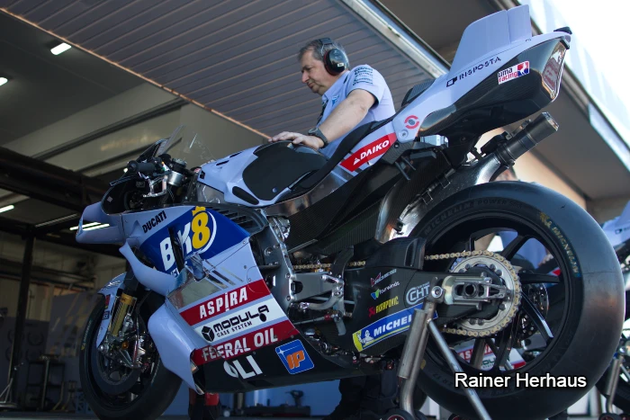 El Gresini también nos mostró su Ducati