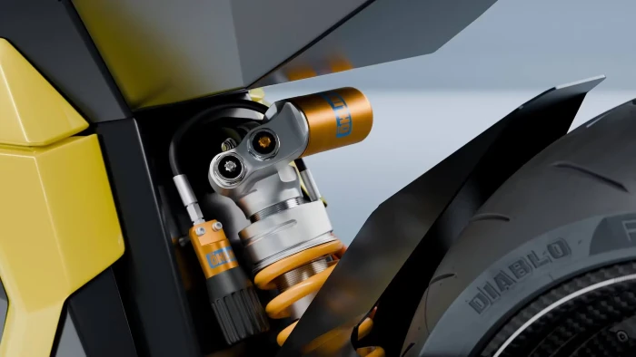 suspensiones verge ts pro Moto eléctrica con batería de estado sólido: Verge TS Pro y Ducati V21L 5 Suspensiones Öhlins