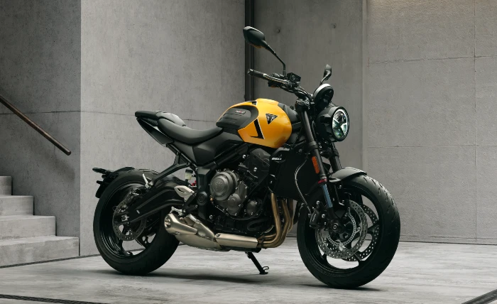 trident660 2026 nuevo chasis y suspensiones Triumph Trident 660 y Tiger Sport 660 2026 ahora más potencia y polivalencia 2 Asiento de dos piezas, más capacidad de combustible en la nueva Trident 660 2026