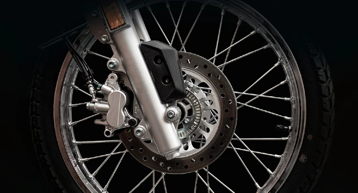 freno de disco con abs suzuki Ya está en Colombia la Suzuki DR160X, detalles, precio y ficha técnica oficial 1 Detalle del freno delantero con disco y ABS