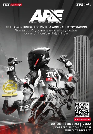 inviacion al evento apache racing experience 2026 TVS Motor lanza en Colombia el Apache Racing Experience: pilotos competirán por un cupo para viajar a India 2 inviacion al evento apache racing experience 2026 TVS Motor lanza en Colombia el Apache Racing Experience: pilotos competirán por un cupo para viajar a India La Revista De Motos