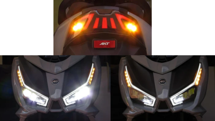 luces scooter jet evo 150 de akt AKT Jet EVO 150: prueba de manejo del scooter que quiere competir con el líder del segmento 6 Luces LED en toda la moto automatica
