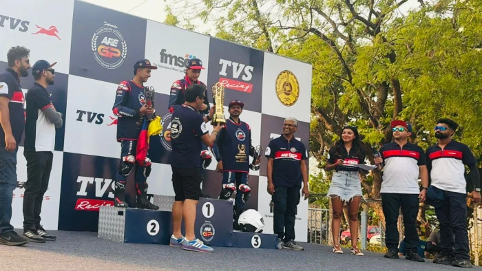 segundo puesto colombia are gp tvs india 2026 ARE GP TVS Colombia, doble podio en la final mundial en India 1 Podio de premiación tvs en el ARE GP TVS Colombia
