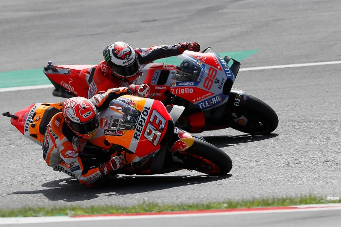 austria 2018 marquez lorenzo El fenómeno Marc Márquez: Lo que pasó con Honda se repite en Ducati 4 Duelo Lorenzo, Ducati, vs. Marc Honda, Austria 2018
