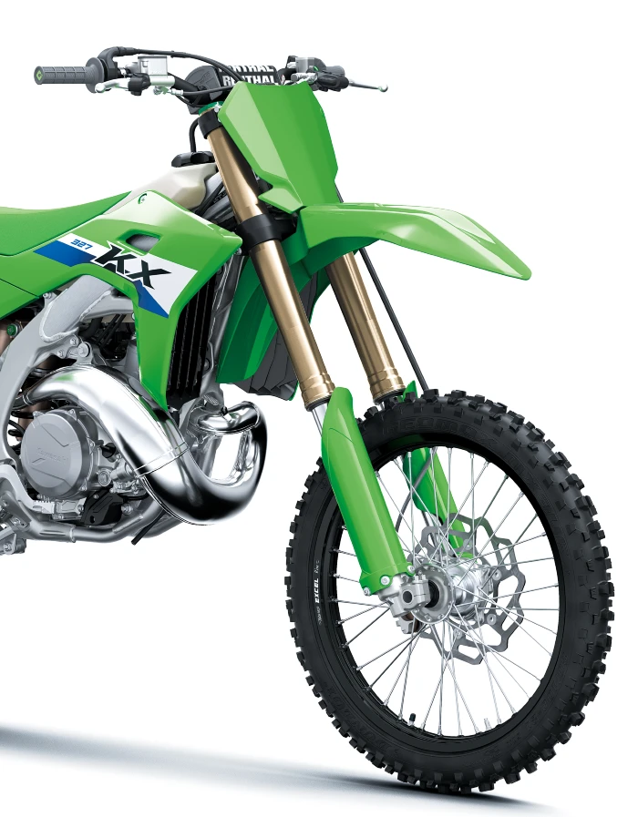 parte frontal nueva kawasaki kx 2 tiempos ref El rumor era cierto reviven las 2T con las Kawasaki KX 2 tiempos 6 Kawasaki KX327 parte frontal