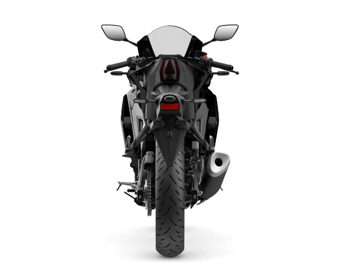 parte posterior del modelo yamaha yzf r3 2026 Yamaha YZF-R3 regresa a Colombia: la deportiva bicilíndrica volverá junto a la renovada R7 en 2026 3 vista posterior de una moto deportiva de bajo cilindraje