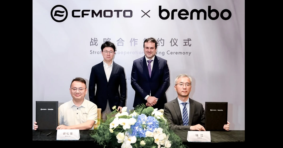 cfmoto y brembo alianza Inicio 1 CFMOTO y BREMBO sellan una alianza estratégica para sus motocicletas de alta cilindrada