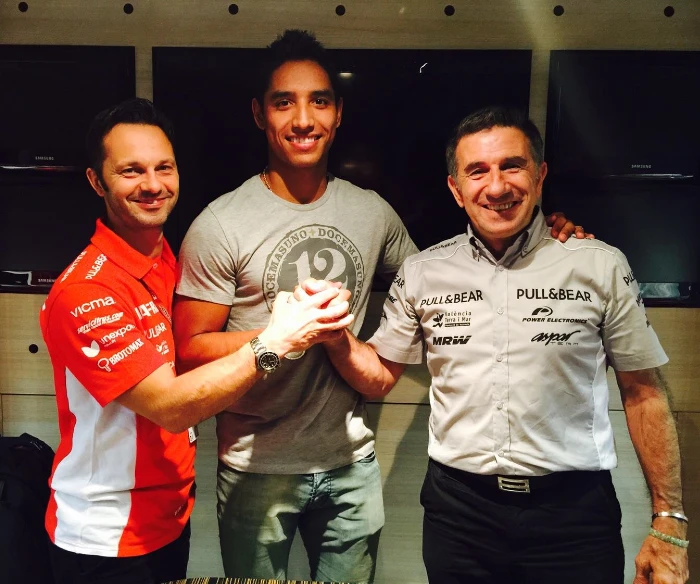 yonny aspar Martín Cárdenas y Yonny Hernández: la historia de los pioneros colombianos en el Mundial de Motociclismo 8 Yonny firma con el Aspar Team