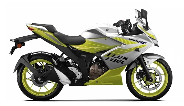 Suzuki Gixxer SF250 FFV verde Suzuki Gixxer SF 250 FFV: Flex Fuel ¿el futuro de los motores a combustión? 3 Suzuki Flex Fuel