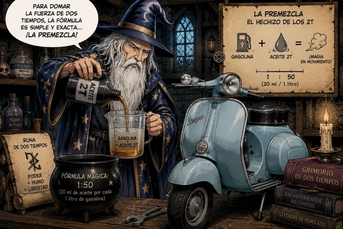 la premezcla en las motos 2 tiempos Las cosas de las motos antiguas que hoy agradecemos que hayan desaparecido 4 El arte de la premezcla en los motores de 2 tiempos