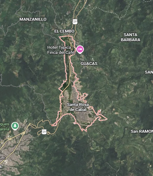 santa rosa de cabal mapa Cuando la tierra tiembla, la moto no se detiene: mi historia sobre dos ruedas en medio de la tragedia 2 Santa Rosa de Cabal