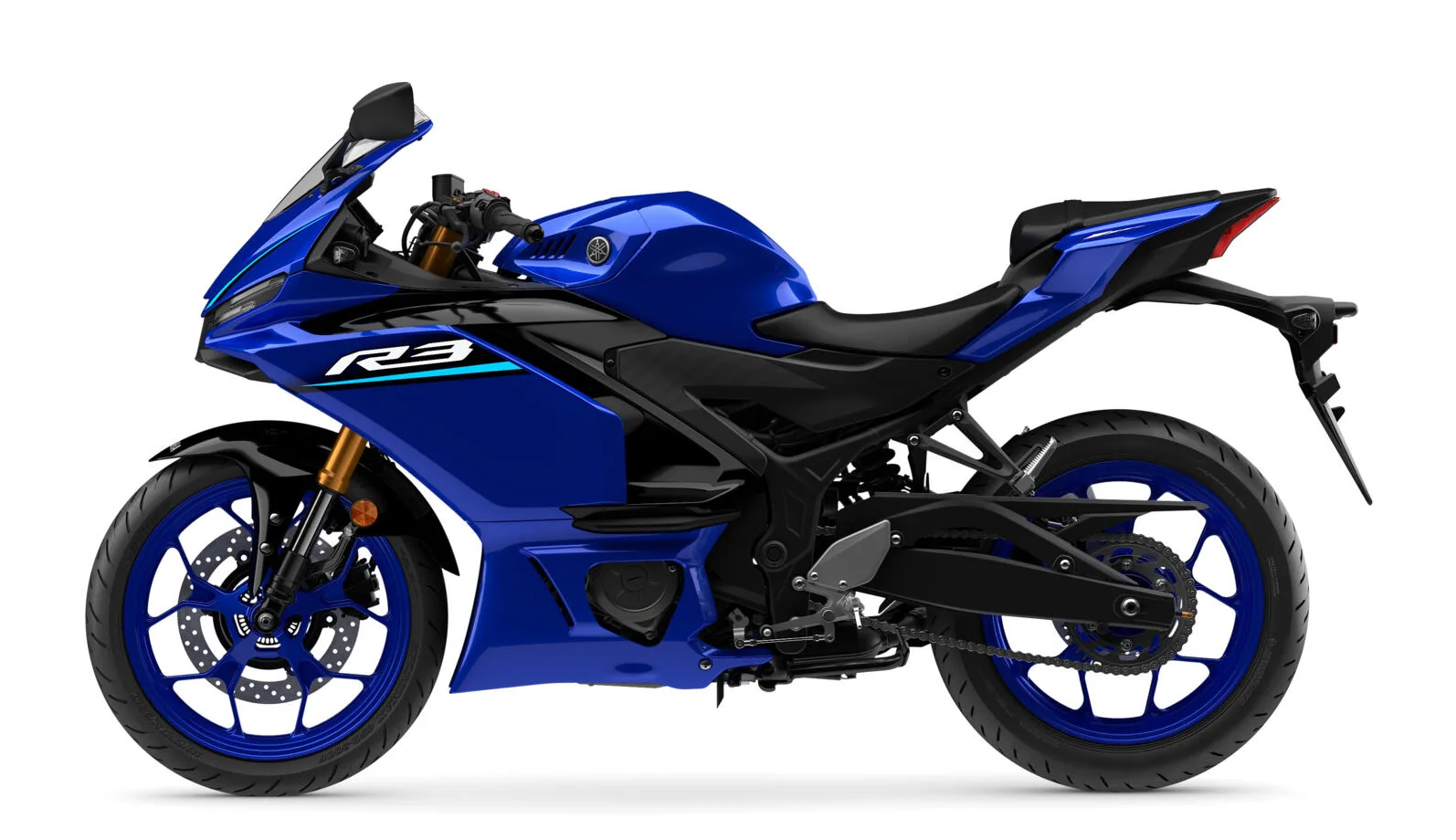 yamaha r3 v3 vista lateral color azul Yamaha R3 V3 oficialmente en Colombia: características, especificaciones y precio 1 Con el color azul característico de Yamaha apreciamos la nueva R3 V3