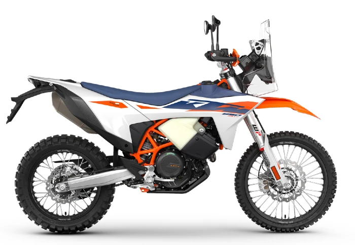 detalle lateral ktm 690 rally 2027 KTM 690 RALLY 2027: el monocilíndrico más explosivo del mundo Adventure 2 Vista lateral de la KTM 690 RALLY 2027