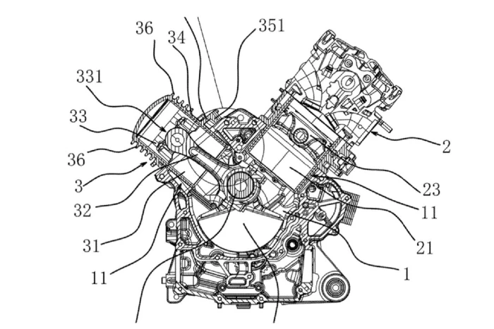falso v twin qjmotor QJMOTOR trabaja en un falso V-Twin 1 diagrama falso v-twin de QJ Motor