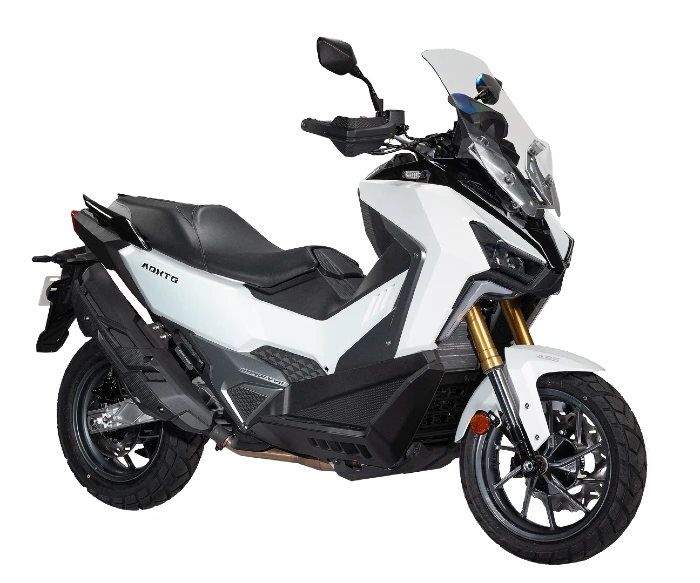 sym adxtg 400 blanca SYM ADXTG 400: la esperada scooter aventurera ya tiene precio en Colombia 2 Scooter SYM ADXTG 400 inspirada en el tigre dientes de sable