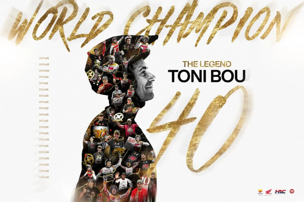toni bou 40 titulos trial Toni Bou y Repsol: 20 años, 40 títulos y una alianza histórica 1 40 títulos mundiales de trial de Toni Bou y Repsol