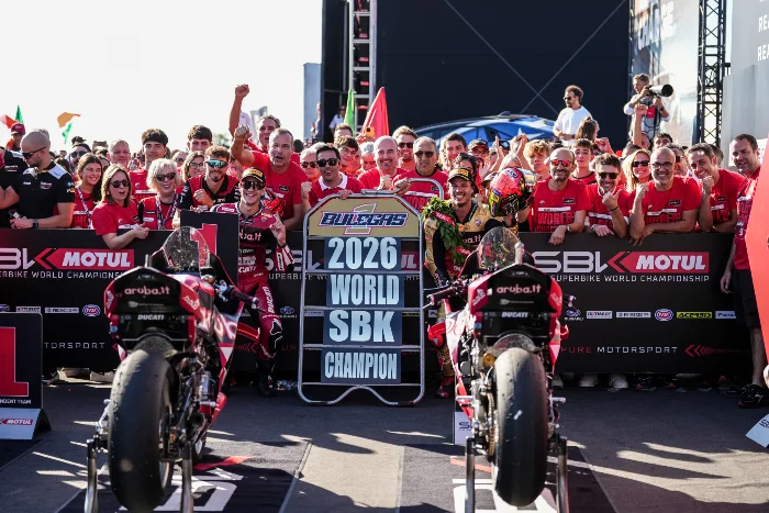 triplete para ducati en el mundial de superbike Nicolo Bulega campeón mundial de Superbike 2026 con Ducati en Cremona 4 Triple corona para Ducati en el Mundial de Superbike 2026