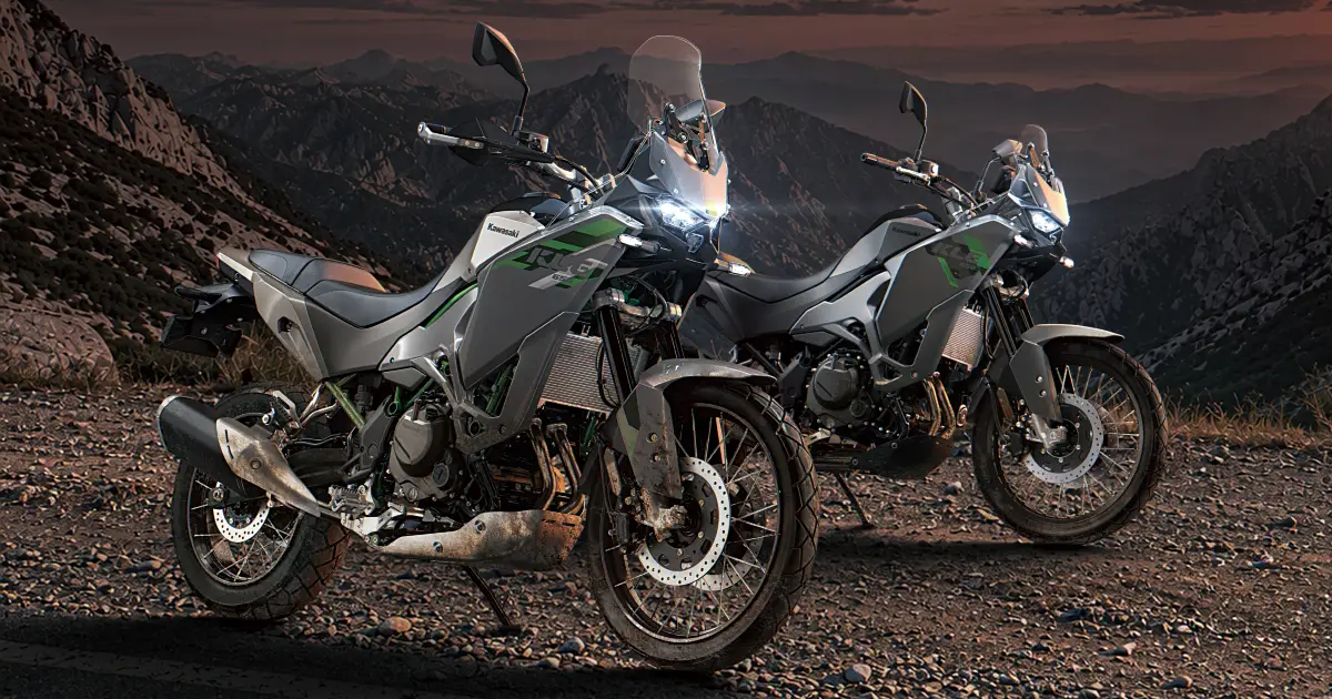 Kawasaki KLE650 2027, nueva motocicleta adventure touring de media cilindrada.