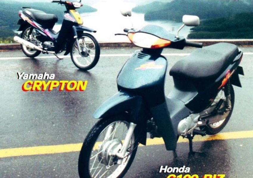 Yamaha Crypton y Honda Biz Frente a Frente