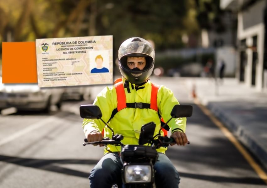 licencia de conduccion y motociclista