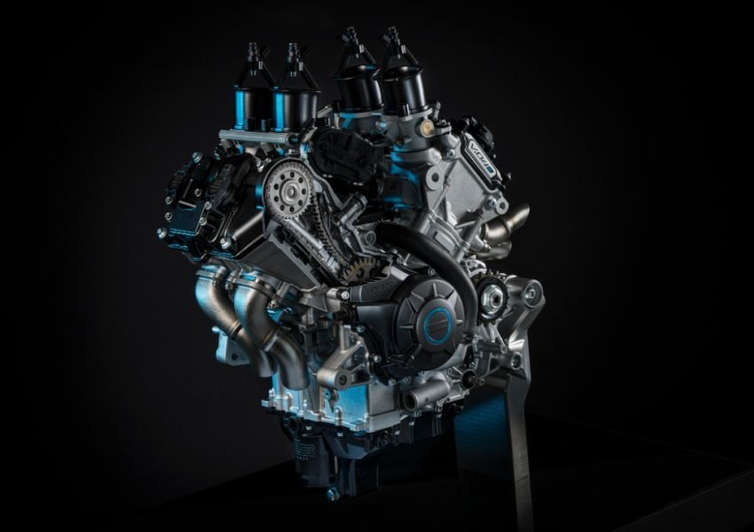 el motor v4 de cfmoto está pensado para varias plataformas